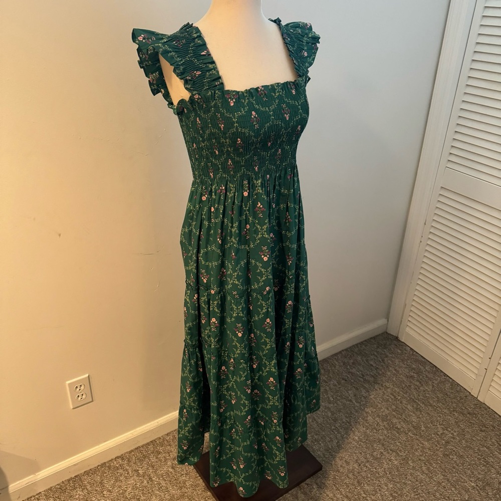 Hill House Green Floral Maxi Dress - Picture 4 of 9